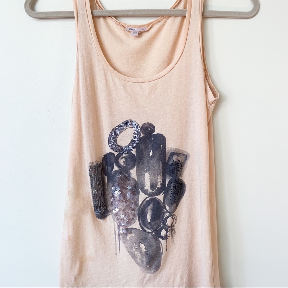 J. Crew Embellished Tank Top